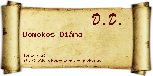 Domokos Diána névjegykártya